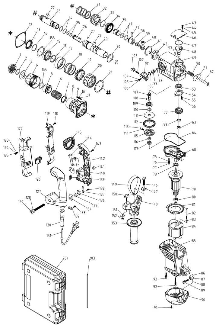 Инструмент [ЗПМ-38-1100 ЭК] - разборная схема